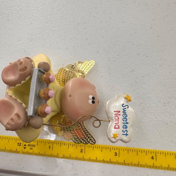 Sweetest Nana Angel Figurine With Cupcakes By Kirk Christmas Decoration 3.5” - Picture 9 of 10